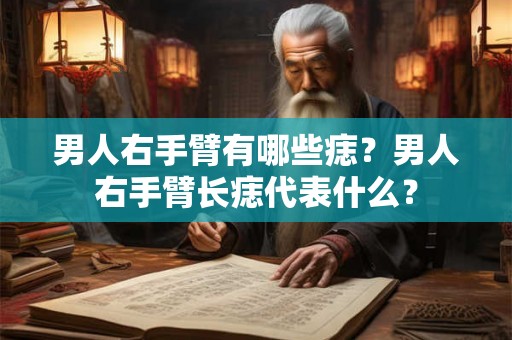 男人右手臂有哪些痣？男人右手臂长痣代表什么？