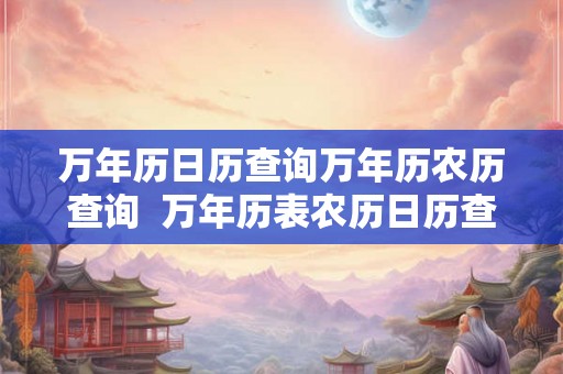 万年历日历查询万年历农历查询  万年历表农历日历查询