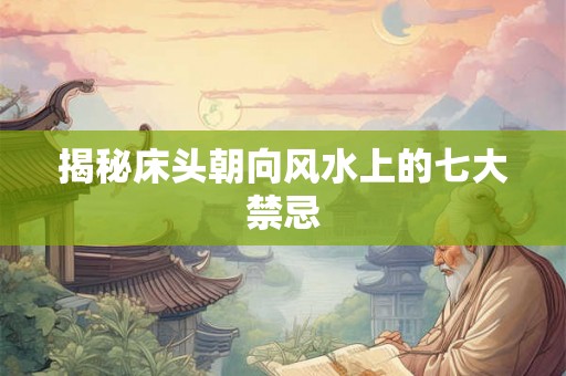揭秘床头朝向风水上的七大禁忌 揭秘床头朝向风水上的七大禁忌