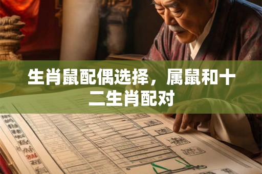 生肖鼠配偶选择，属鼠和十二生肖配对