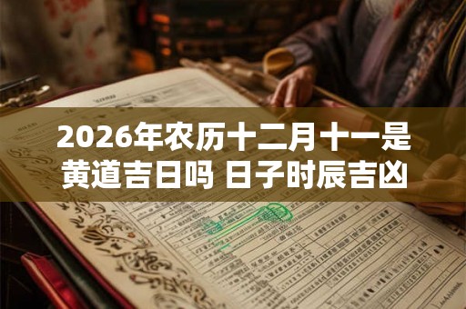 2026年农历十二月十一是黄道吉日吗 日子时辰吉凶