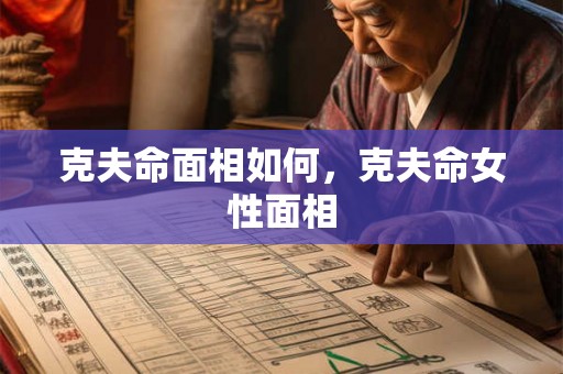 克夫命面相如何,克夫命女性面相 克夫命面相如何,克夫命女性面相