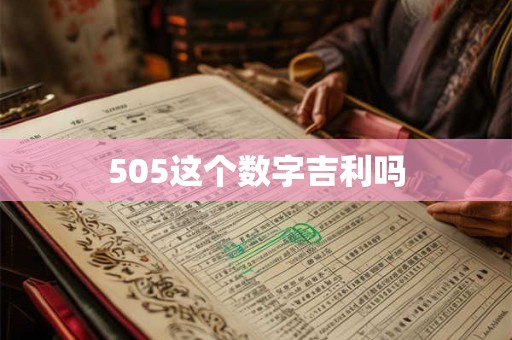 505这个数字吉利吗