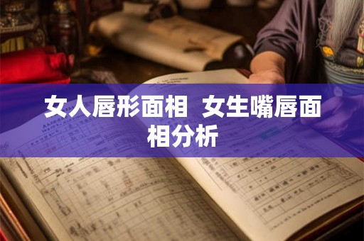女人唇形面相  女生嘴唇面相分析