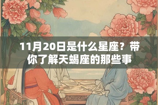 11月20日是什么星座？带你了解天蝎座的那些事
