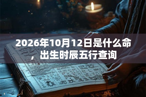 2026年10月12日是什么命,出生时辰五行查询 2026年10月12日是什么命,出生时辰五行查询