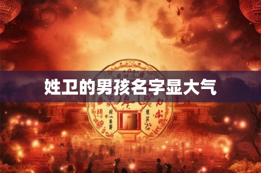 姓卫的男孩名字显大气
