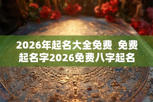 2026年起名大全免费  免费起名字2026免费八字起名