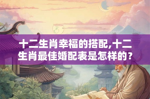 十二生肖幸福的搭配,十二生肖最佳婚配表是怎样的？