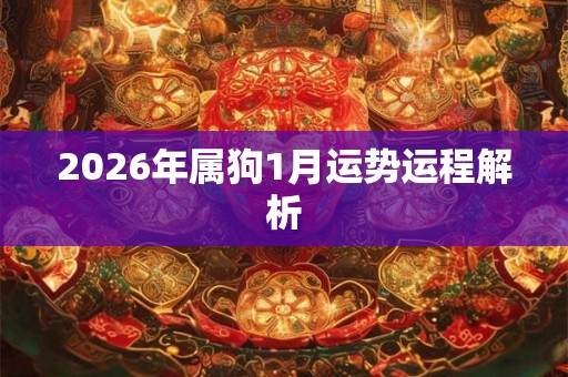 2026年属狗1月运势运程解析 2026年属狗1月运势运程解析