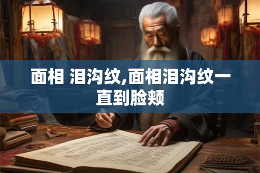 面相 泪沟纹,面相泪沟纹一直到脸颊