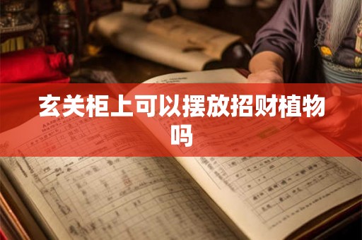 玄关柜上可以摆放招财植物吗