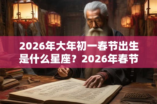 2026年大年初一春节出生是什么星座?2026年春节适合生宝宝吗? 2026年大年初一春节出生是什么星座?2026年春节适合生宝宝吗?