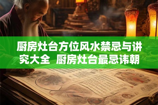 厨房灶台方位风水禁忌与讲究大全 厨房灶台最忌讳朝哪个方向 厨房灶台方位风水禁忌与讲究大全 厨房灶台最忌讳朝哪个方向