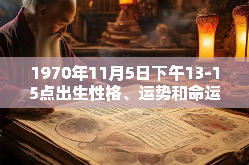 1970年11月5日下午13-15点出生性格、运势和命运
