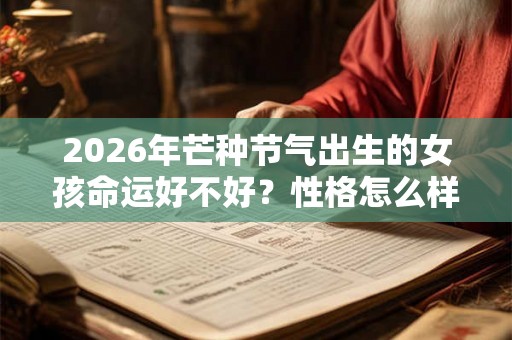 2026年芒种节气出生的女孩命运好不好？性格怎么样？