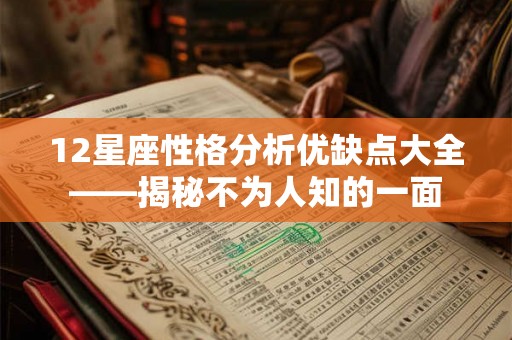 12星座性格分析优缺点大全——揭秘不为人知的一面