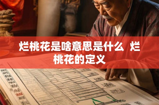 烂桃花是啥意思是什么  烂桃花的定义