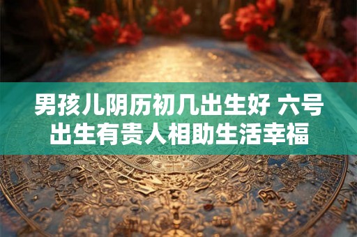 男孩儿阴历初几出生好 六号出生有贵人相助生活幸福