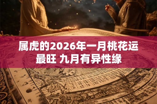 属虎的2026年一月桃花运最旺 九月有异性缘