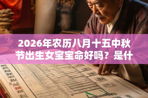 2026年农历八月十五中秋节出生女宝宝命好吗？是什么命？