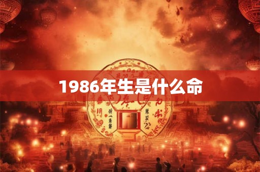 1986年生是什么命