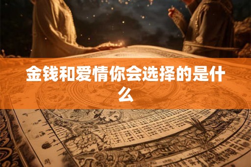 金钱和爱情你会选择的是什么 金钱和爱情你会选择的是什么