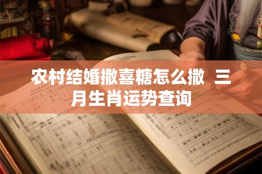 农村结婚撒喜糖怎么撒  三月生肖运势查询