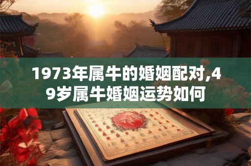 1973年属牛的婚姻配对,49岁属牛婚姻运势如何