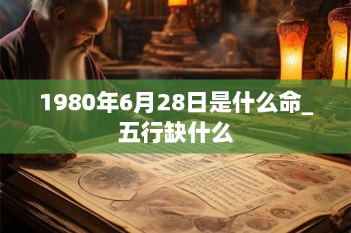1980年6月28日是什么命_五行缺什么