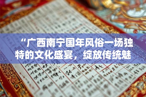 “广西南宁国年风俗一场独特的文化盛宴，绽放传统魅力”