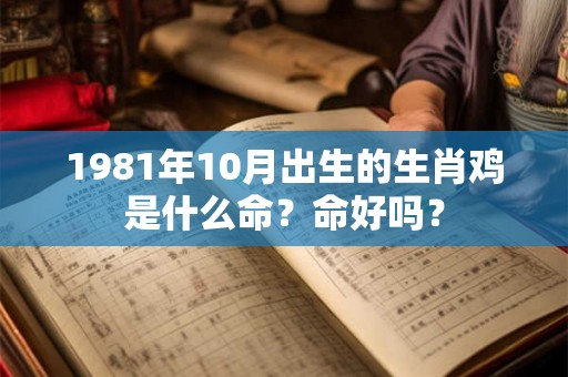 1981年10月出生的生肖鸡是什么命？命好吗？
