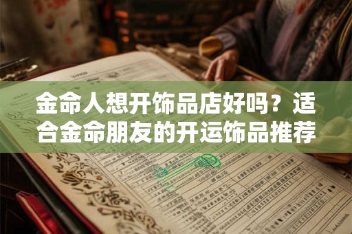 金命人想开饰品店好吗？适合金命朋友的开运饰品推荐