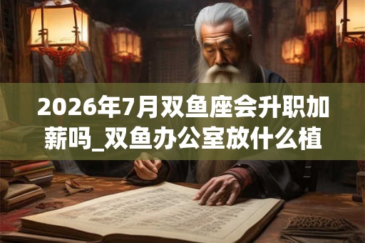 2026年7月双鱼座会升职加薪吗_双鱼办公室放什么植物