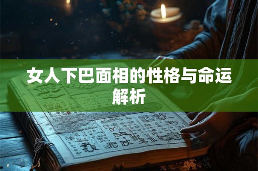 女人下巴面相的性格与命运解析