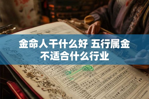 金命人干什么好 五行属金不适合什么行业