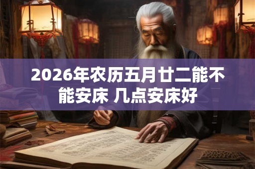 2026年农历五月廿二能不能安床 几点安床好