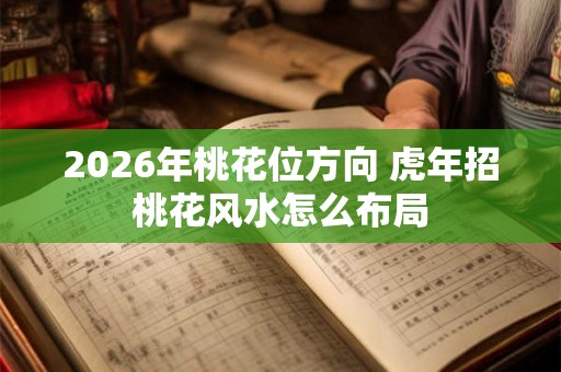 2026年桃花位方向 虎年招桃花风水怎么布局