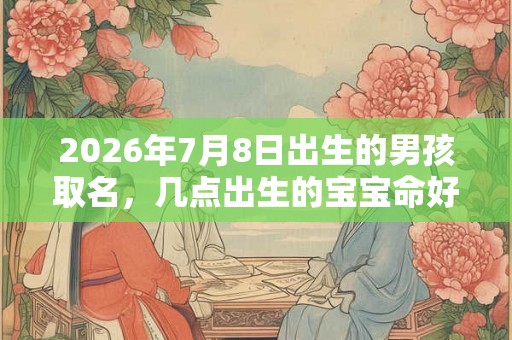 2026年7月8日出生的男孩取名，几点出生的宝宝命好？