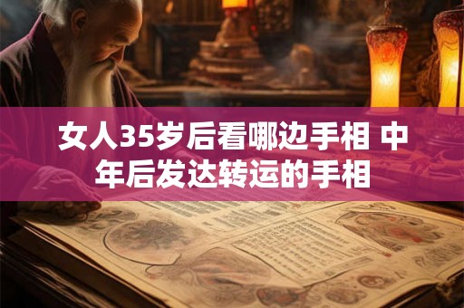 女人35岁后看哪边手相 中年后发达转运的手相