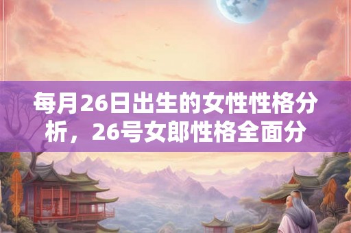 每月26日出生的女性性格分析，26号女郎性格全面分析