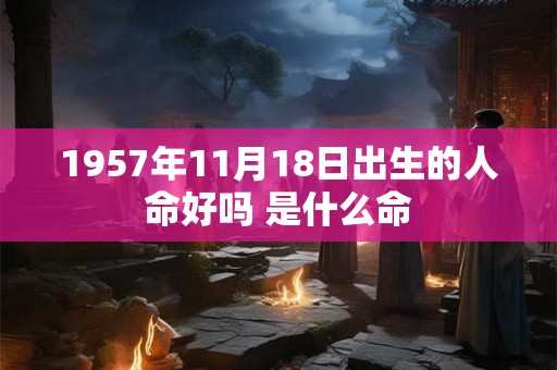 1957年11月18日出生的人命好吗 是什么命