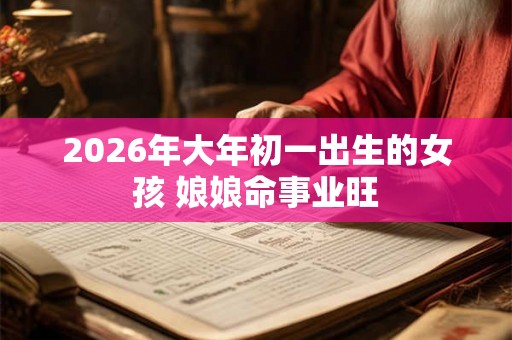 2026年大年初一出生的女孩 娘娘命事业旺
