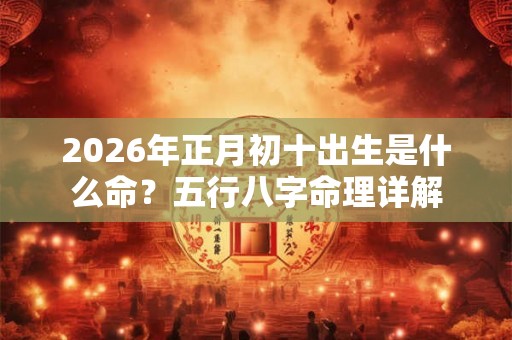2026年正月初十出生是什么命?五行八字命理详解 2026年正月初十出生是什么命?五行八字命理详解