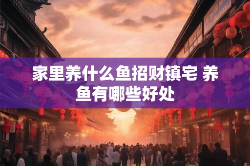 家里养什么鱼招财镇宅 养鱼有哪些好处