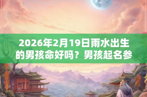 2026年2月19日雨水出生的男孩命好吗？男孩起名参考