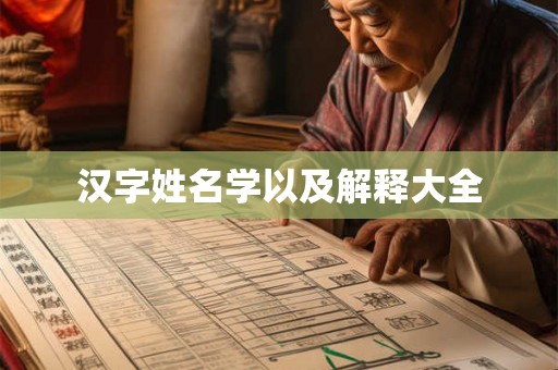 汉字姓名学以及解释大全 汉字姓名学以及解释大全
