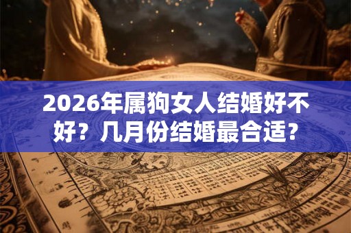 2026年属狗女人结婚好不好？几月份结婚最合适？