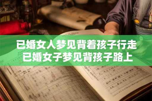 已婚女人梦见背着孩子行走 已婚女子梦见背孩子路上行