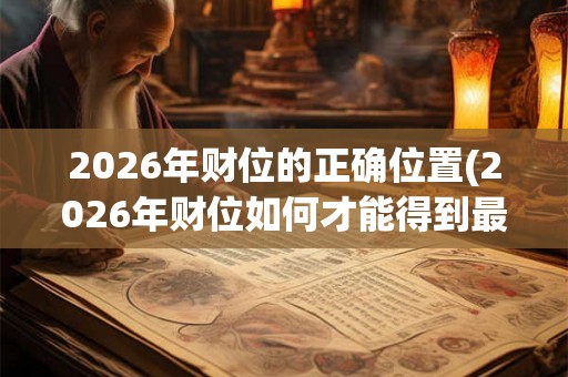 2026年财位的正确位置(2026年财位如何才能得到最佳的布置？)